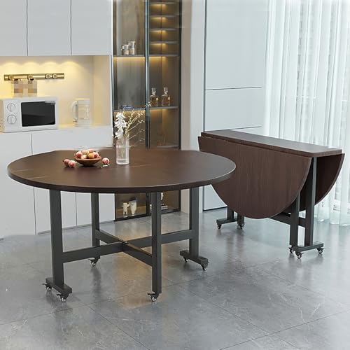 折りたたみダイニングテーブル　　キッチンテーブル、省スペース Amazon｜折りたたみダイニングテーブル、移動可能で伸縮可能な